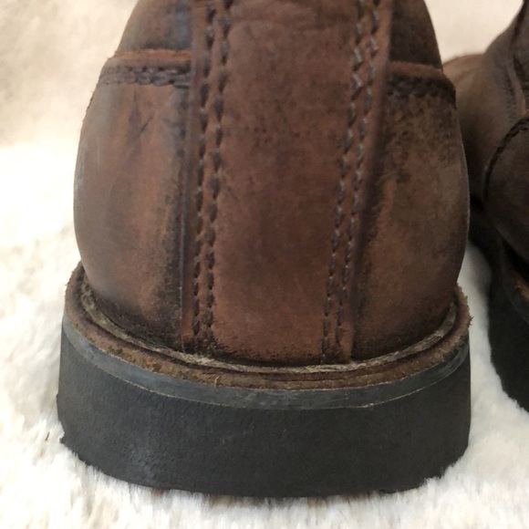 UGG Men’s Ankle Brown Leather Pull On Boots, Size 8.5, Rubber Sole main image 11